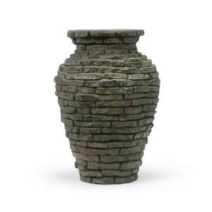 Stacked Slate Urn 13″ H (34 cm)