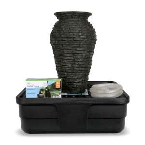 78250 Stacked Slate Urn 24″ H (61 cm) Fountain Kit