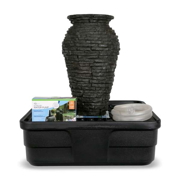 78250 Stacked Slate Urn 24" H (61 cm) Fountain Kit