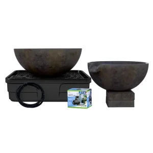 SPILLWAY BOWL AND BASIN FOUNTAIN KIT – IRON ORE – 32″/40″ DIA (81/102 CM)