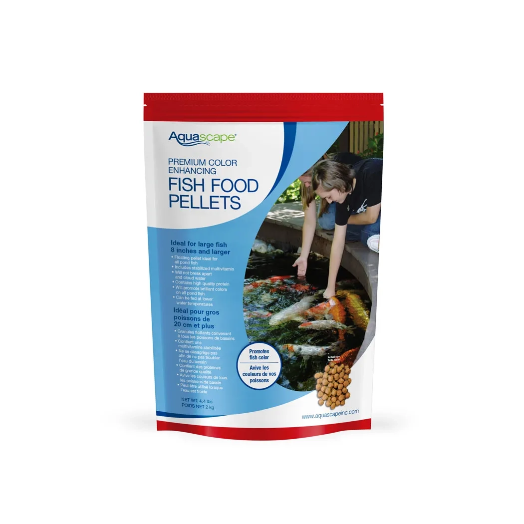 Premium Color Enhancing Fish Food Pellets - 4.4lb