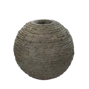 Stacked Slate Sphere 32″ Dia (81cm) Stacked Slate Sphere 32″ Dia (81cm)