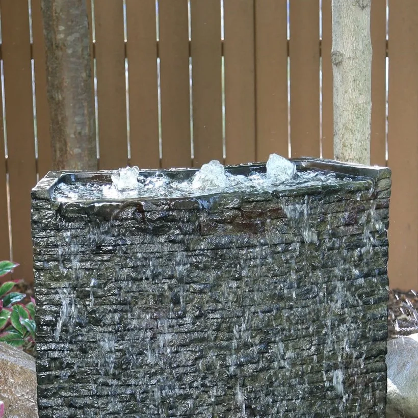 Stacked Slate Wall Topper – Curved Rear-Spill - Image 2