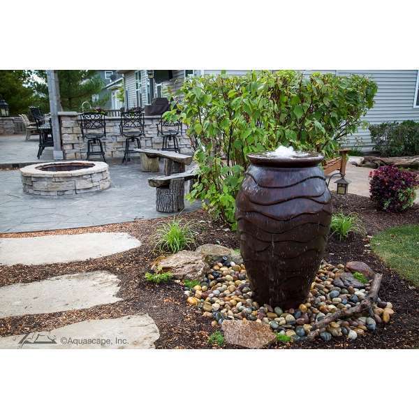 Medium Scalloped Urn Landscape Fountain Kit - Image 2