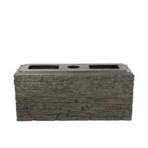Stacked Slate Wall Base 13″ H (33 cm)