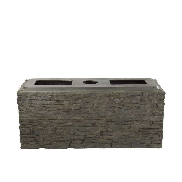 Stacked Slate Wall Base 13" H (33 cm)