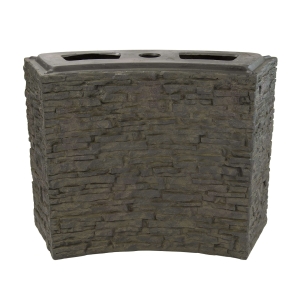 Stacked Slate Wall Base Curved 26″ H (66 cm)