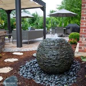 Stacked Slate Sphere 24″ Dia (61 cm)