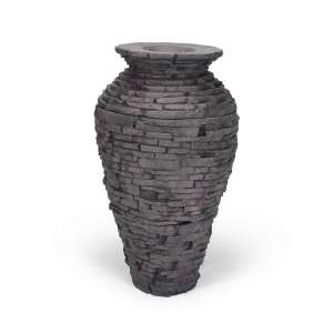 Stacked Slate Urn 33.5″ H (85 cm)