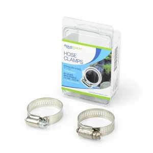 Stainless Steel Hose Clamps – 1″ x 1-1/2″ (Qty 2)