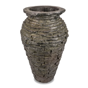Stacked Slate Urn 24″ H
